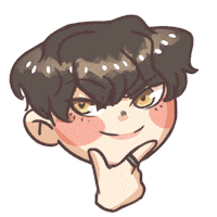 Puik bts hi wink v Sticker