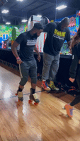 Shaquille O'NealGets Roller-Skating Lessons