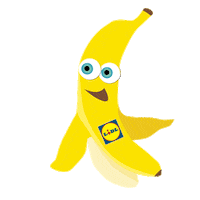 fruit banaan Sticker by Lidl Nederland