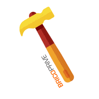 Bricoprive bricolage marteau bricoprive bricomarteau Sticker