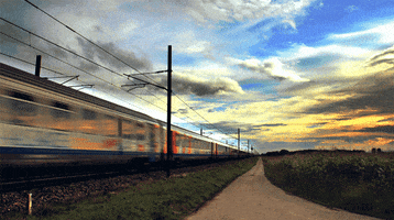 beautiful day power lines GIF