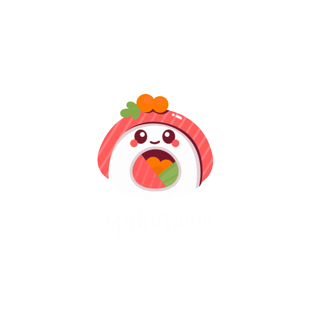SpringSushi giphyupload sushi roll japanese food Sticker
