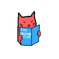 thecollectorclub cat alien book comic Sticker