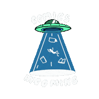 thecollectorclub cat alien book comic Sticker