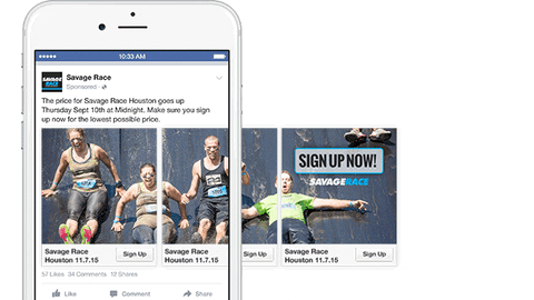 facebook video ad carousel GIF by Instapage