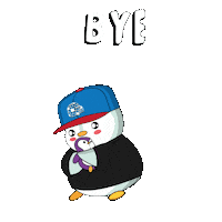 Bye Bye Goodbye Sticker by Pudgy Penguins
