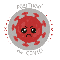 Angry Virus Sticker