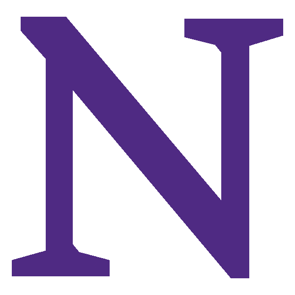 Purple And White Sticker by Northwestern University