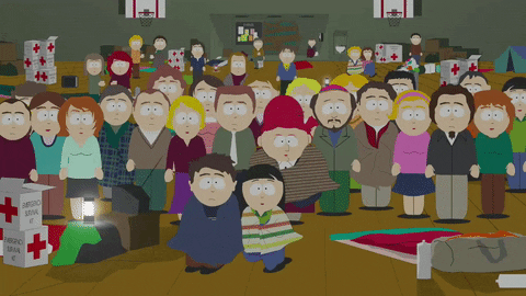 sheila broflovski crowd GIF by South Park 