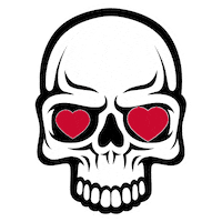 Skull Love Sticker by KVRA