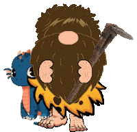 Dinosaur Gnome Sticker