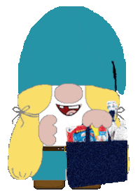 Gnome Grocery Shopping Sticker