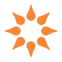 Cp Sunburst Sticker by California Psychics