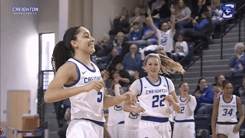Jaylyn Agnew Hug GIF by Creighton University Athletics