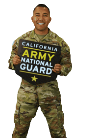 Happy Armed Forces Sticker by California Army National Guard