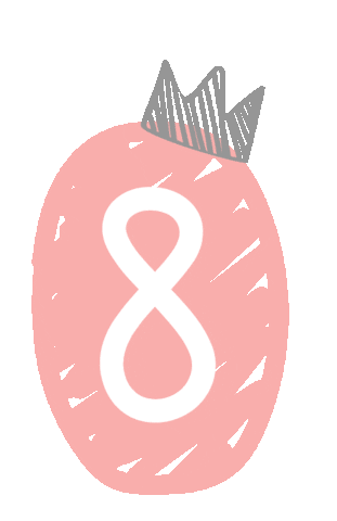 soymonalisa giphyupload number 8 numero Sticker