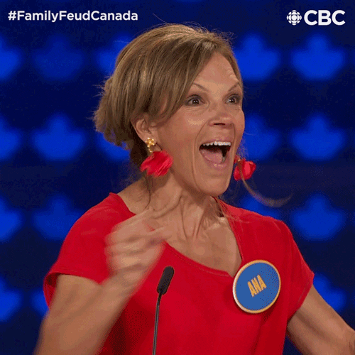 Family Feud Yes GIF by CBC