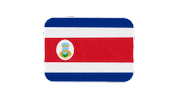 Costa Rica Flag Sticker by EmojiVid