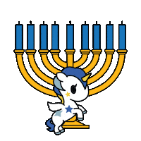 Hanukkah Unicorno Sticker by tokidoki