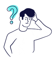 Confused Realestate Sticker by Bordes