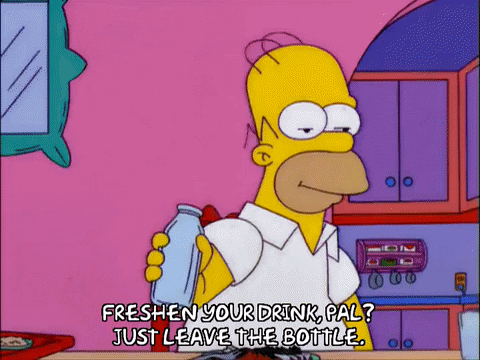 homer simpson eating GIF