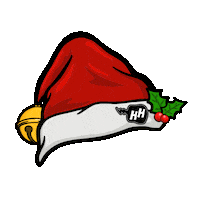 Santa Hat Christmas Sticker by Hello Human