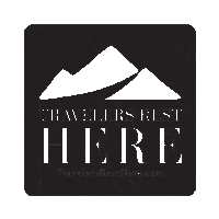 travelersresthere logo black south carolina tr Sticker