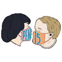 Pen15Show Kiss Sticker by HULU