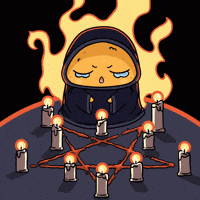 Halloween Summon GIF by Sad Nuggie