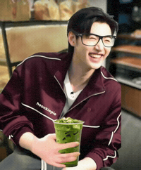 Glasses Matcha GIF