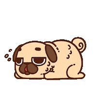 Melt Melting Sticker by Puglie Pug