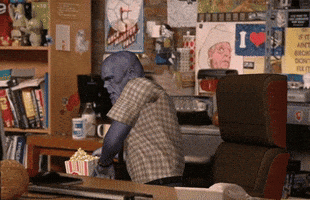 morphin marvel office avengers thanos GIF