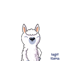 Sheep Llama Sticker by VeeFriends