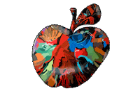 Apple Nkg Sticker by Neil Kerman Gallery