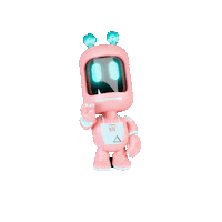 Splitbot hello wave robot waving Sticker