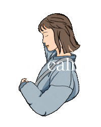 Girl Calm Down Sticker