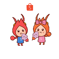 happy fun Sticker by Shopee