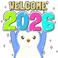 New Year Penguin Sticker by Pudgy Penguins
