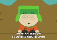 scared kyle broflovski GIF by South Park 