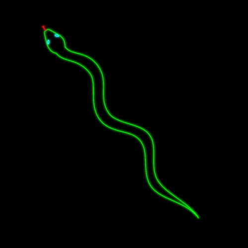 dylanreitz giphyupload neon snake sss GIF