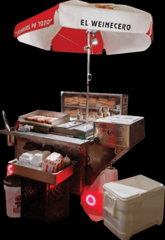 elweinecero giphygifmaker cart weinecero hot dog cart GIF