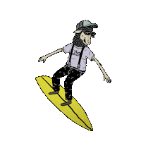 surf sheep Sticker by Altai Company