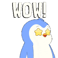 Love It Wow Sticker by Pudgy Penguins