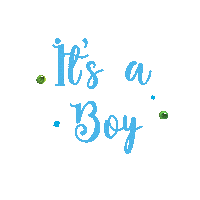 Skushdesigns blue babyboy its a boy itsaboy Sticker