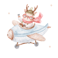 Fly Away Illustration Sticker