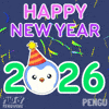 Happy New Year Penguin GIF by Pudgy Penguins