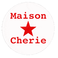 maisoncherie logo 3d red star Sticker
