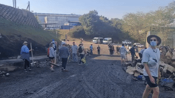 Durban Locals Clean Up Following Days of Looting and Unrest