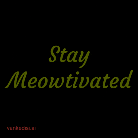 Cat Stay Motivated GIF by vankedisi