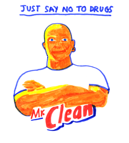Mr Clean Drugs Sticker by marina noseque